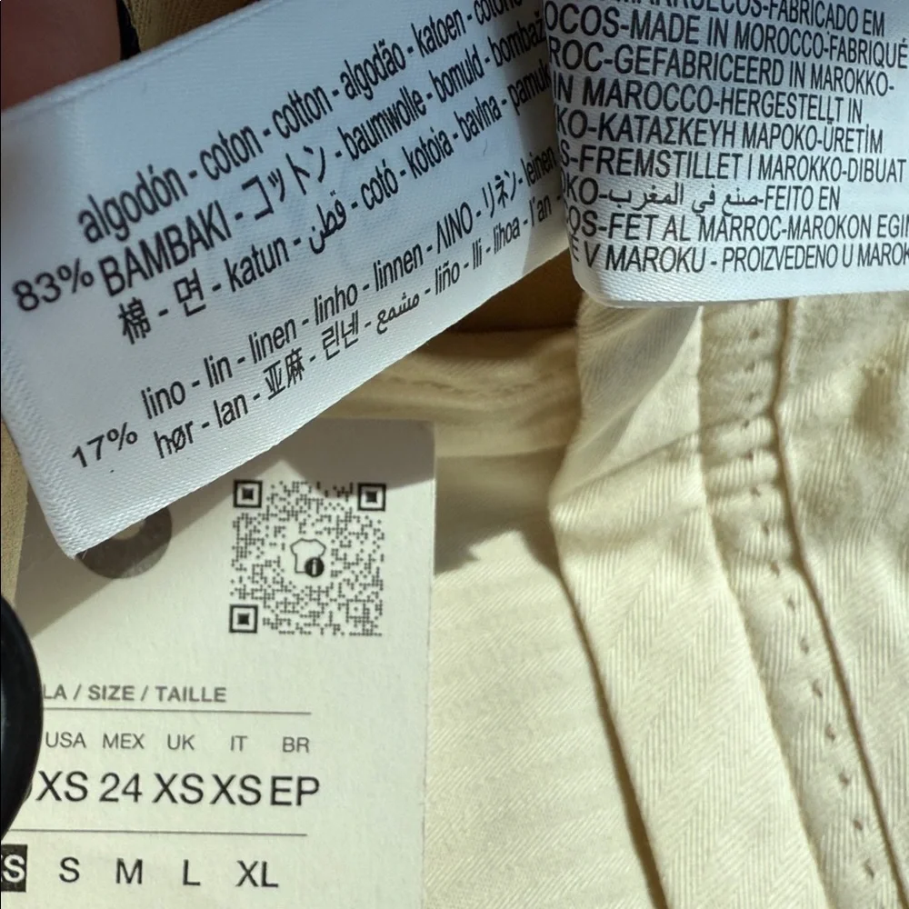 Zara Tailored Cotton Chino Trousers - Picture 10 of 17